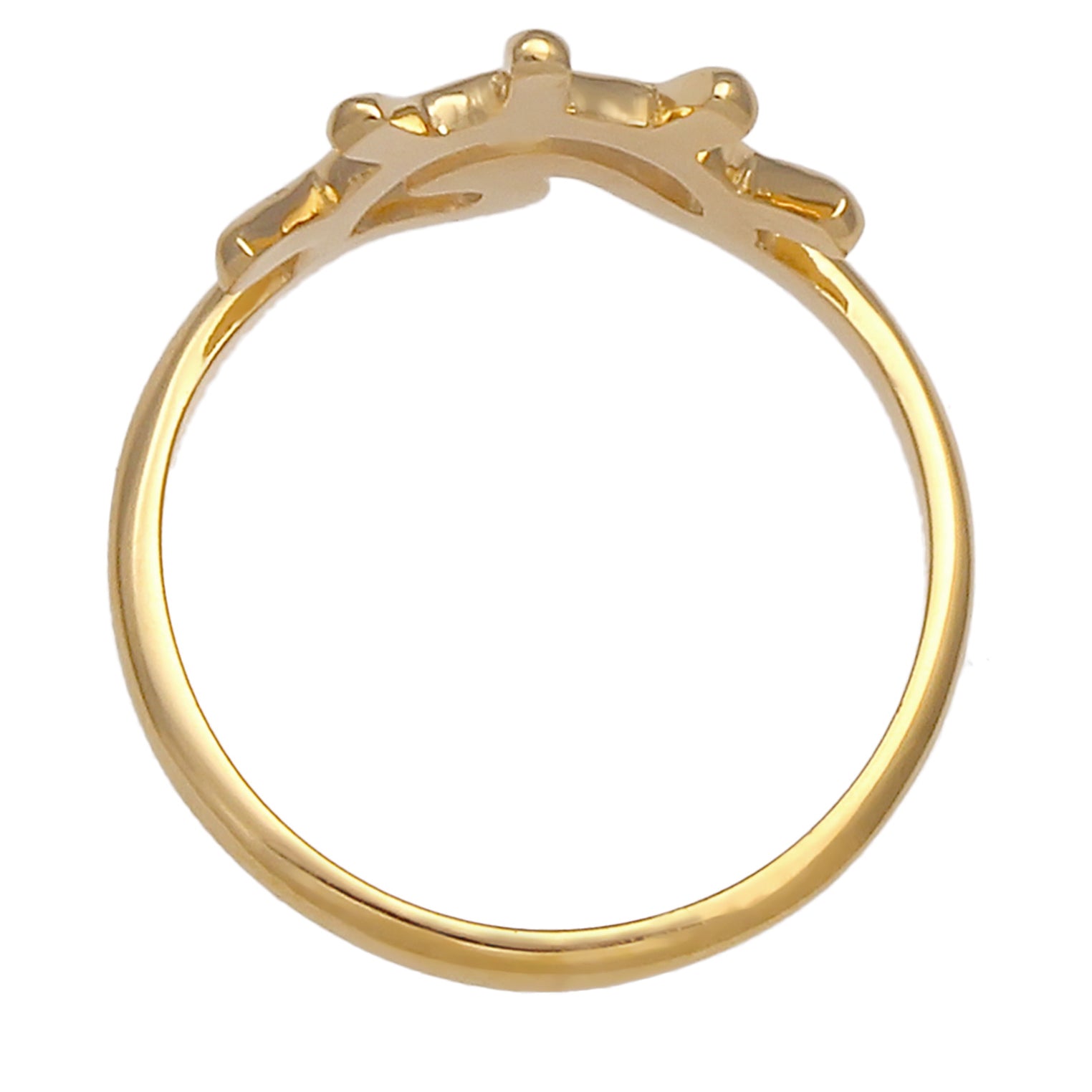 Gold - Elli | Ring Sonne | 925 Sterling Silber vergoldet