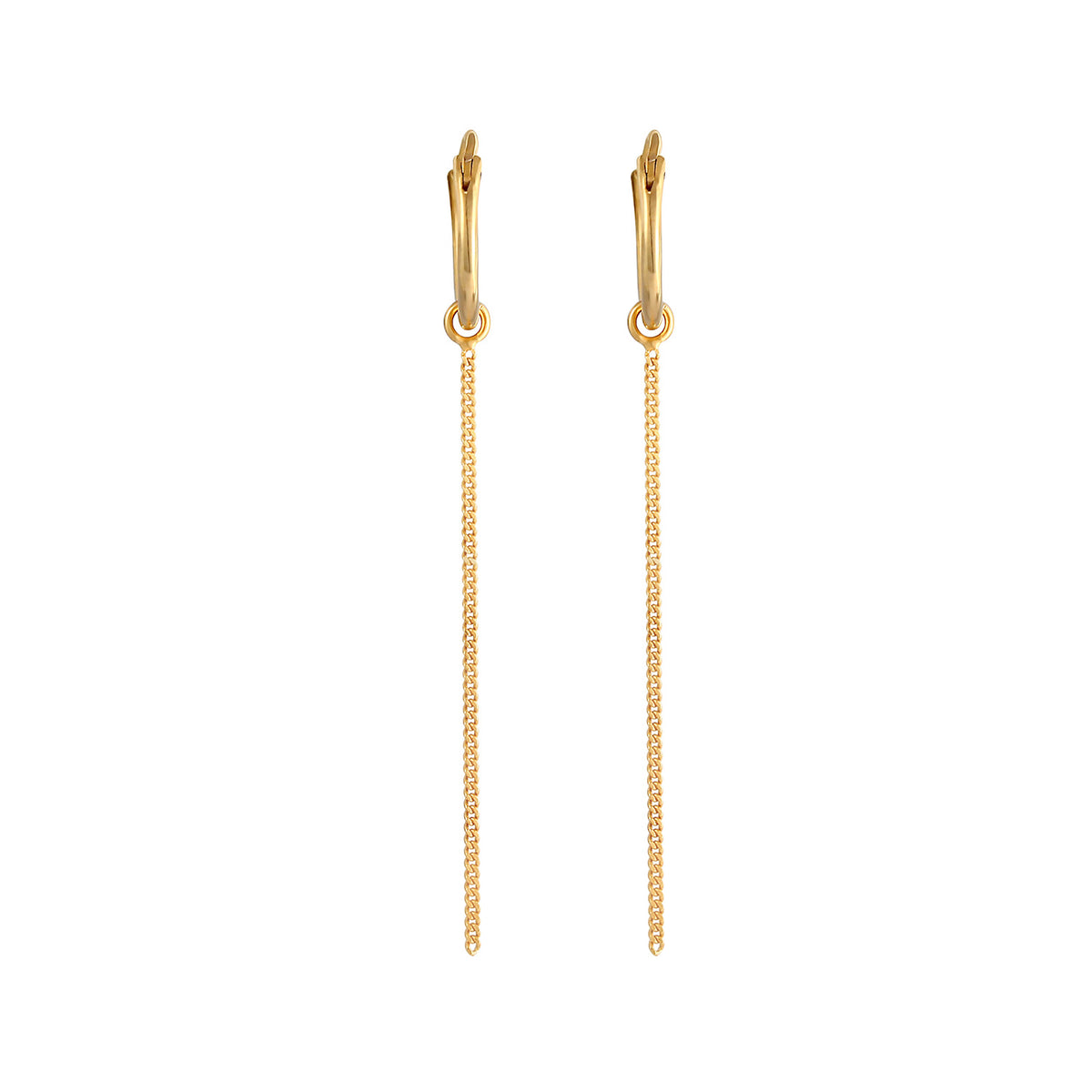 Gold - Elli | Creole | 925 Sterling Silber vergoldet