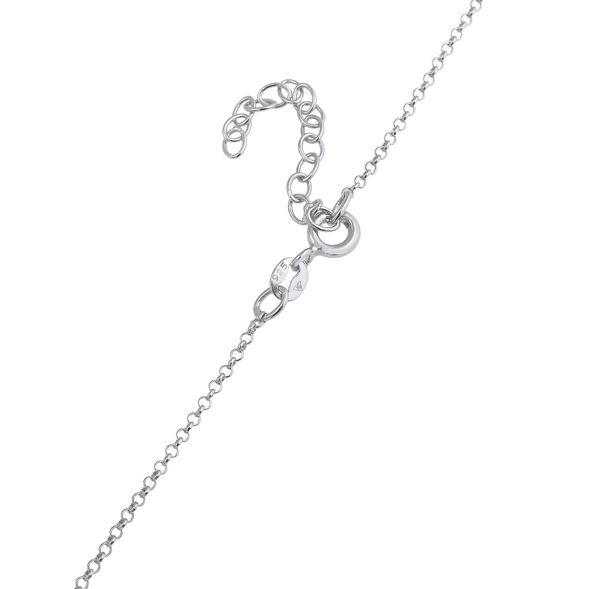 Silber - Elli | Solitär-Kette | Zirkonia (Weiß) | 925er Sterling Silber
