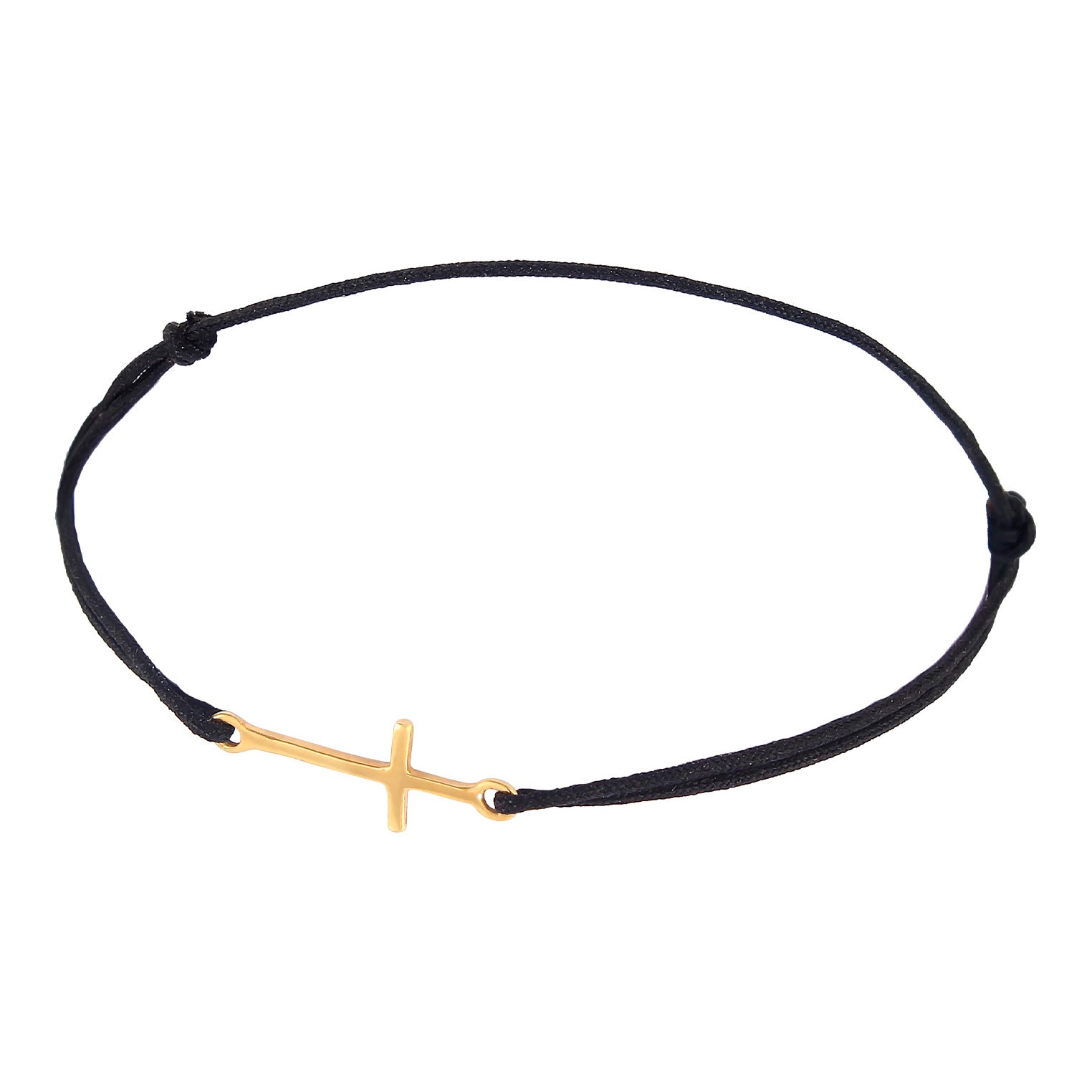 Gold - Elli | Armband Kreuz | 925 Sterling Silber vergoldet