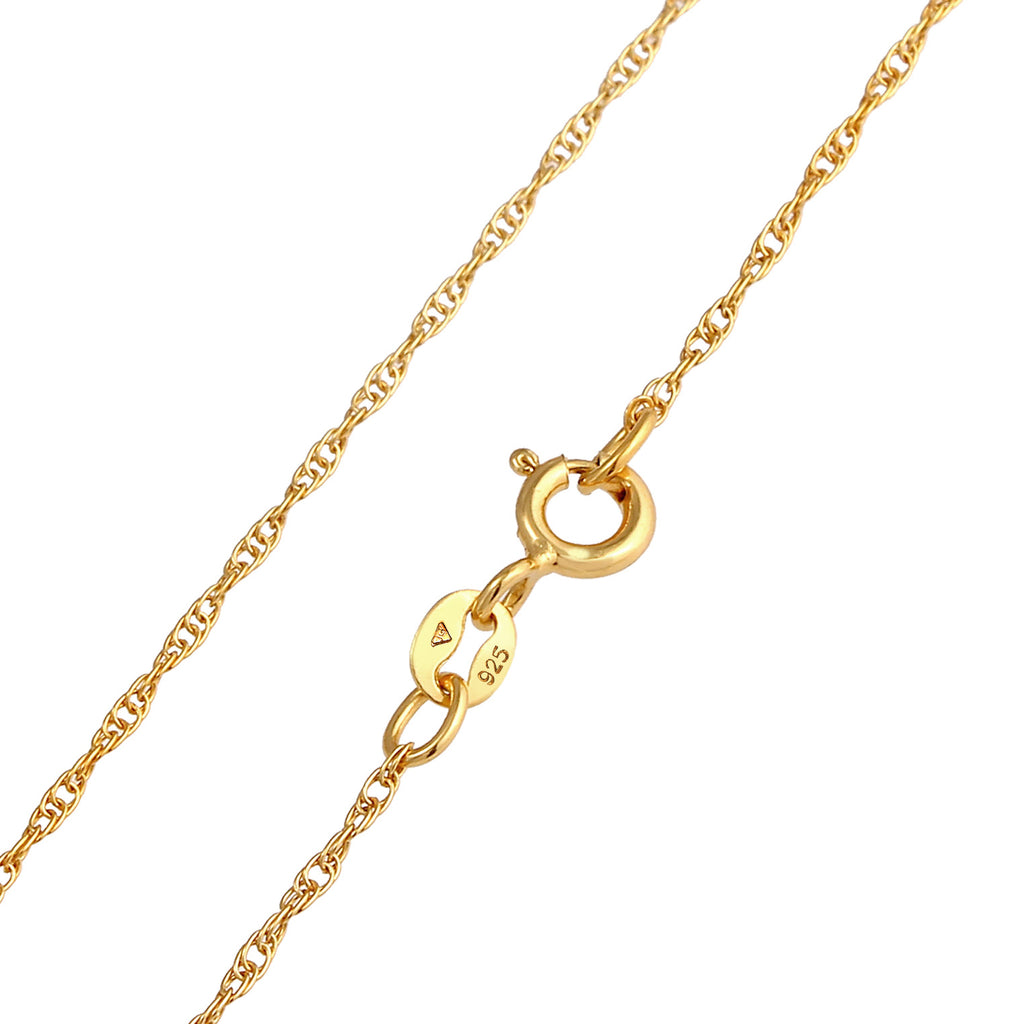 Gold - Elli | Schmuckset  | Süßwasserperle | 925 Sterling Silber vergoldet