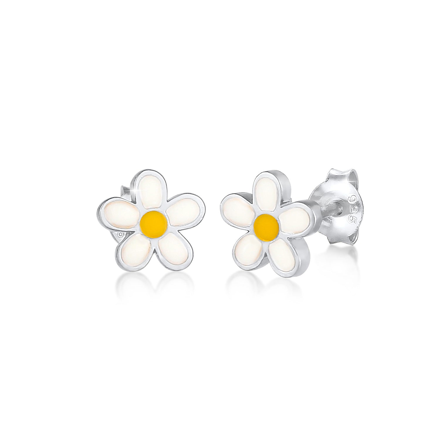 Silber - Elli | Ohrring Blume | 925er Sterling Silber