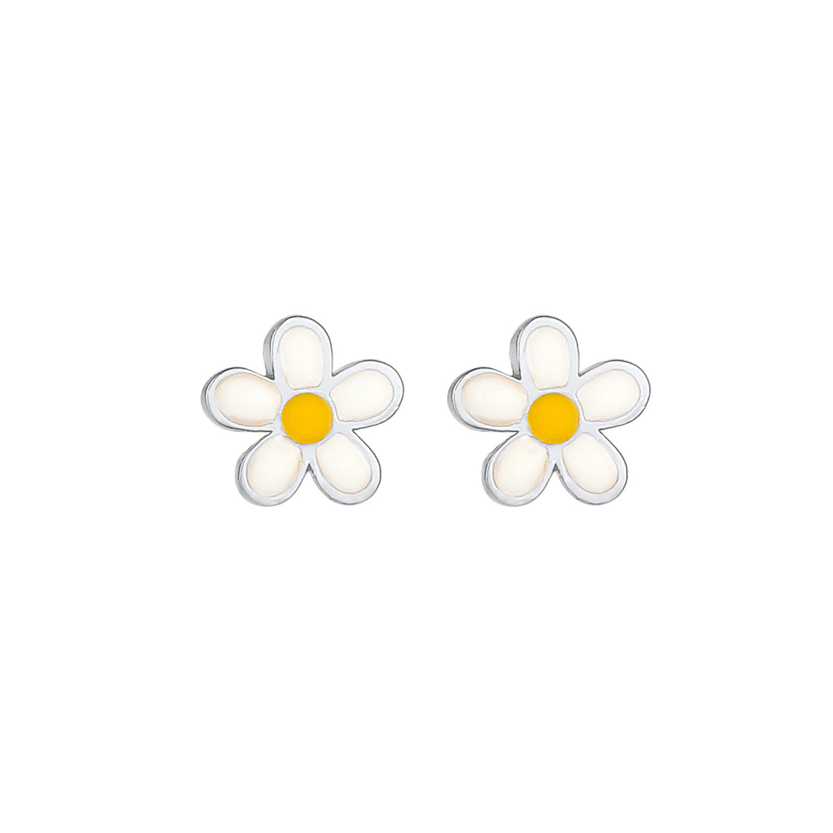 Silber - Elli | Ohrring Blume | 925er Sterling Silber