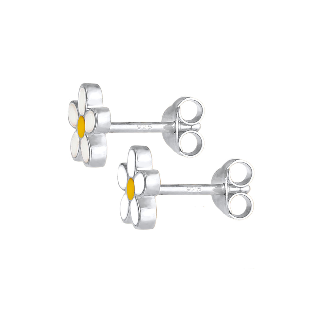 Silber - Elli | Ohrring Blume | 925er Sterling Silber