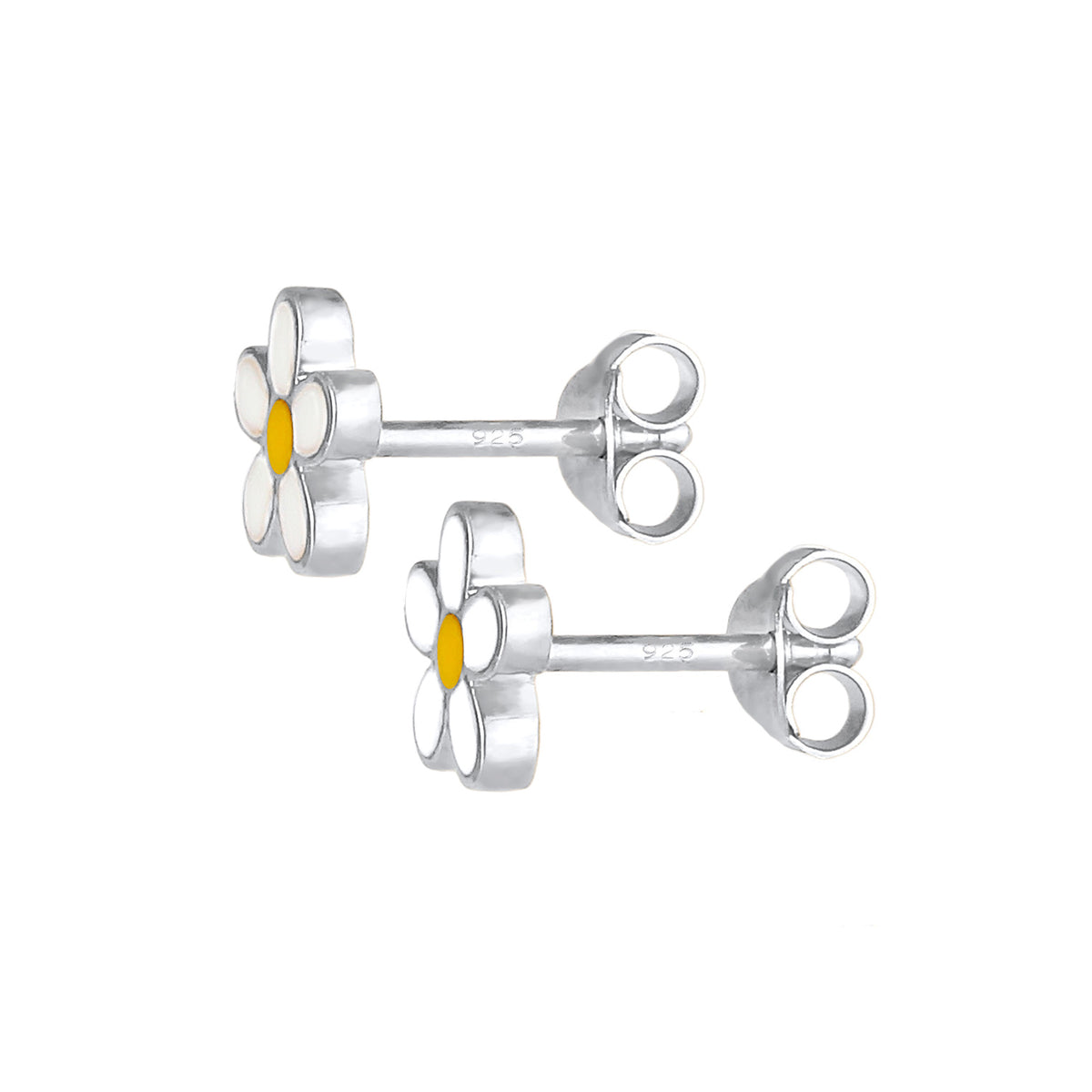 Silber - Elli | Ohrring Blume | 925er Sterling Silber
