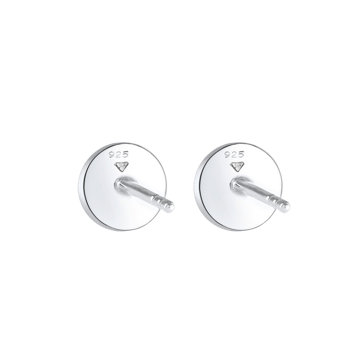 Silber - Elli | Ohrring Geo | Kristall ( Rosa ) | 925er Sterling Silber
