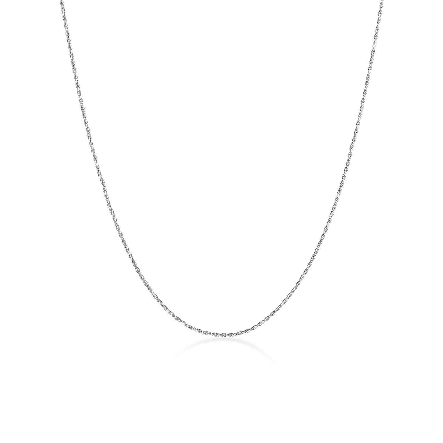 Silber - Elli | Kordel-Halskette Fein | 925er Sterling Silber