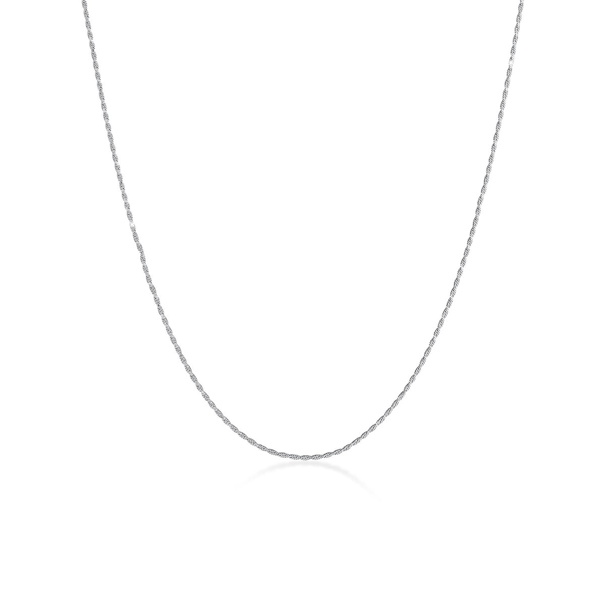 Silber - Elli | Kordel-Halskette Fein | 925er Sterling Silber