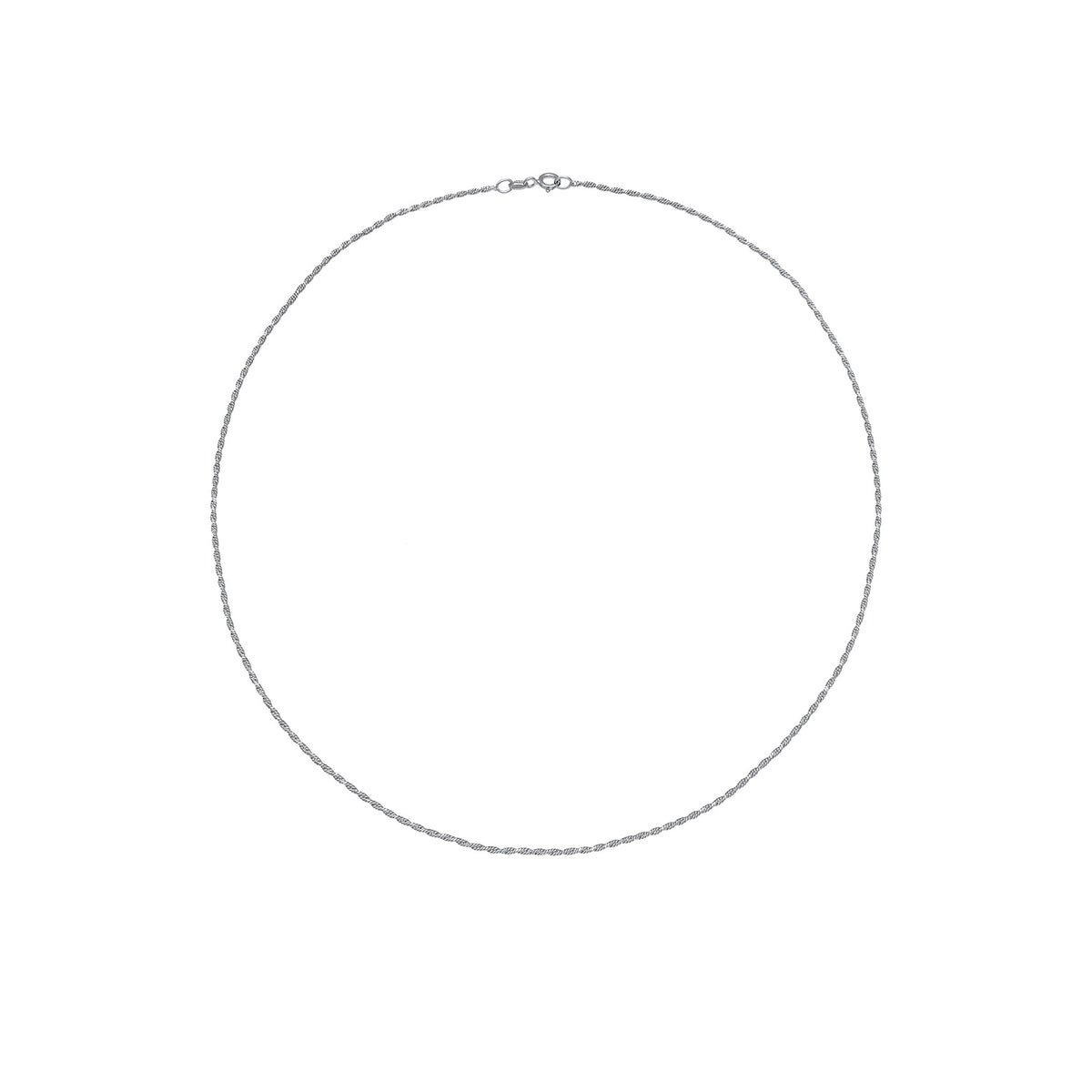 Silber - Elli | Kordel-Halskette Fein | 925er Sterling Silber