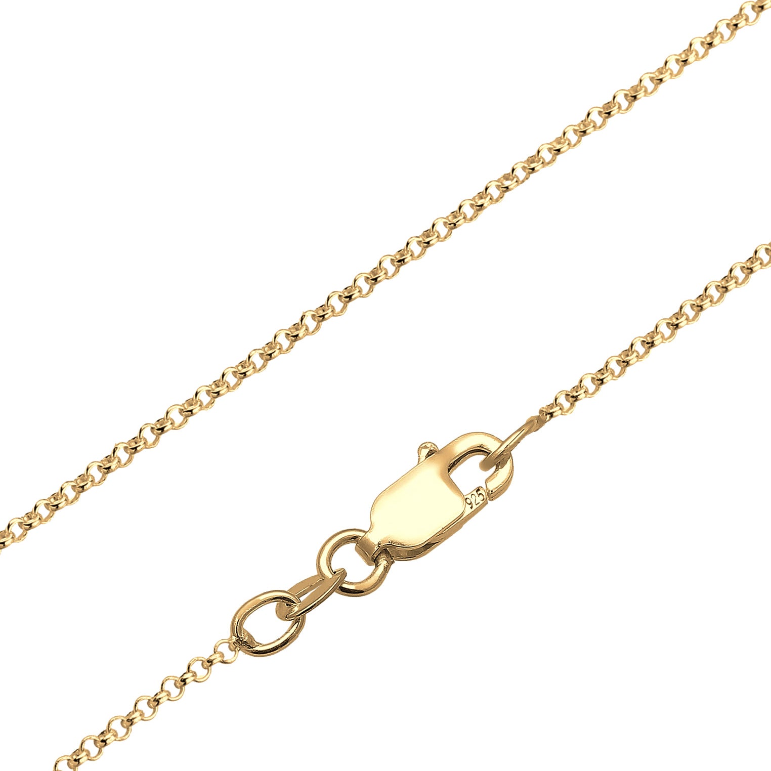 Gold - Elli DIAMONDS | Halskette Herz | Diamant ( Weiß, 0,03 ct ) | 925 Sterling Silber vergoldet