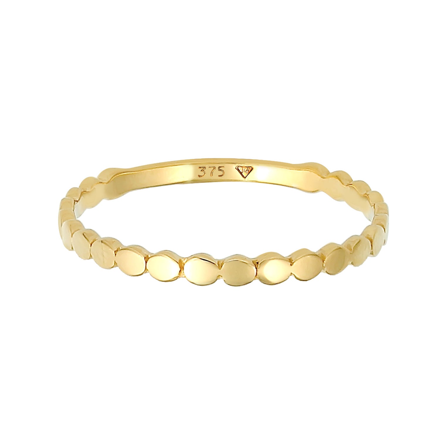 Gold - Elli PREMIUM | Ring Kreis | 375 Gelbgold