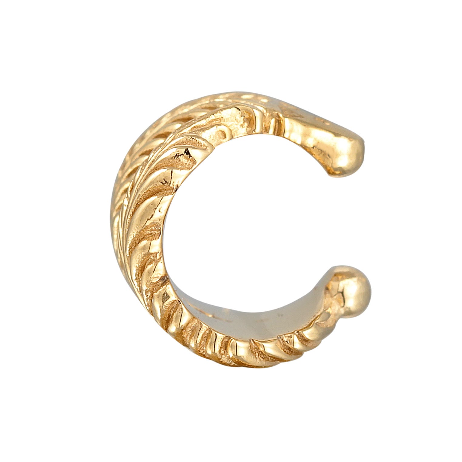 Gold - Elli | Earcuff | 925 Sterling Silber vergoldet