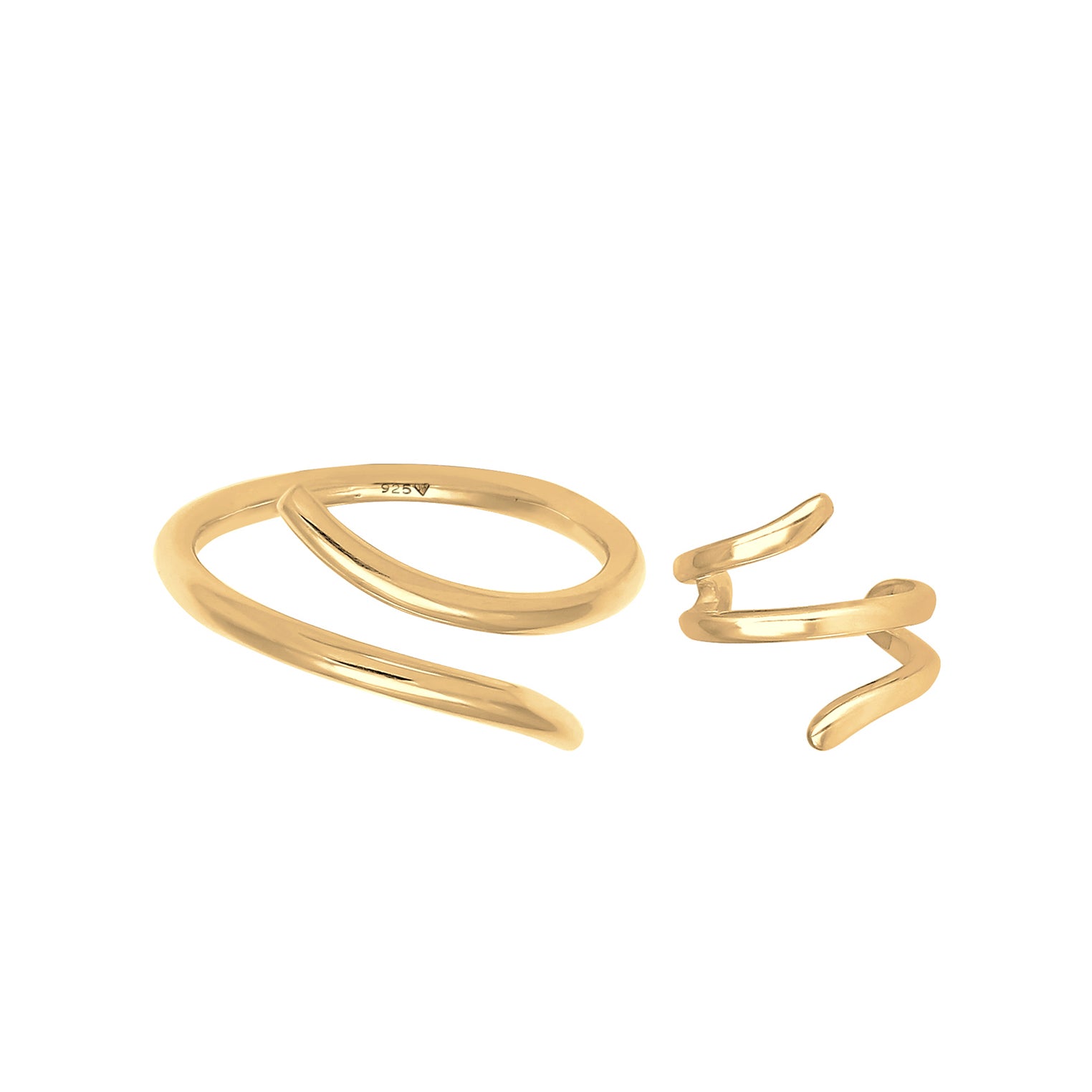 Gold - Elli | Schmuckset  | 925 Sterling Silber vergoldet