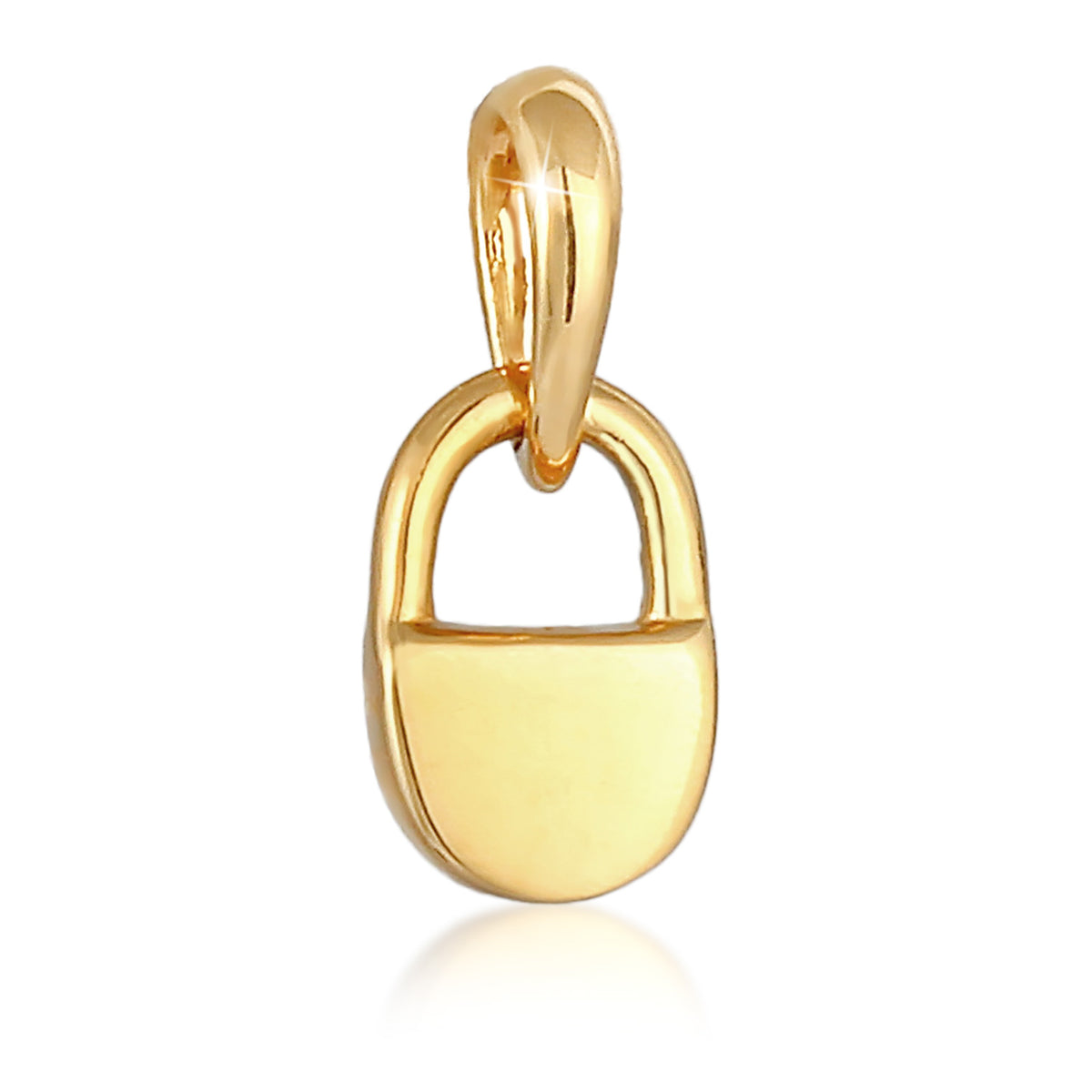 Gold - Elli | Anhänger Schloss | 925 Sterling Silber vergoldet