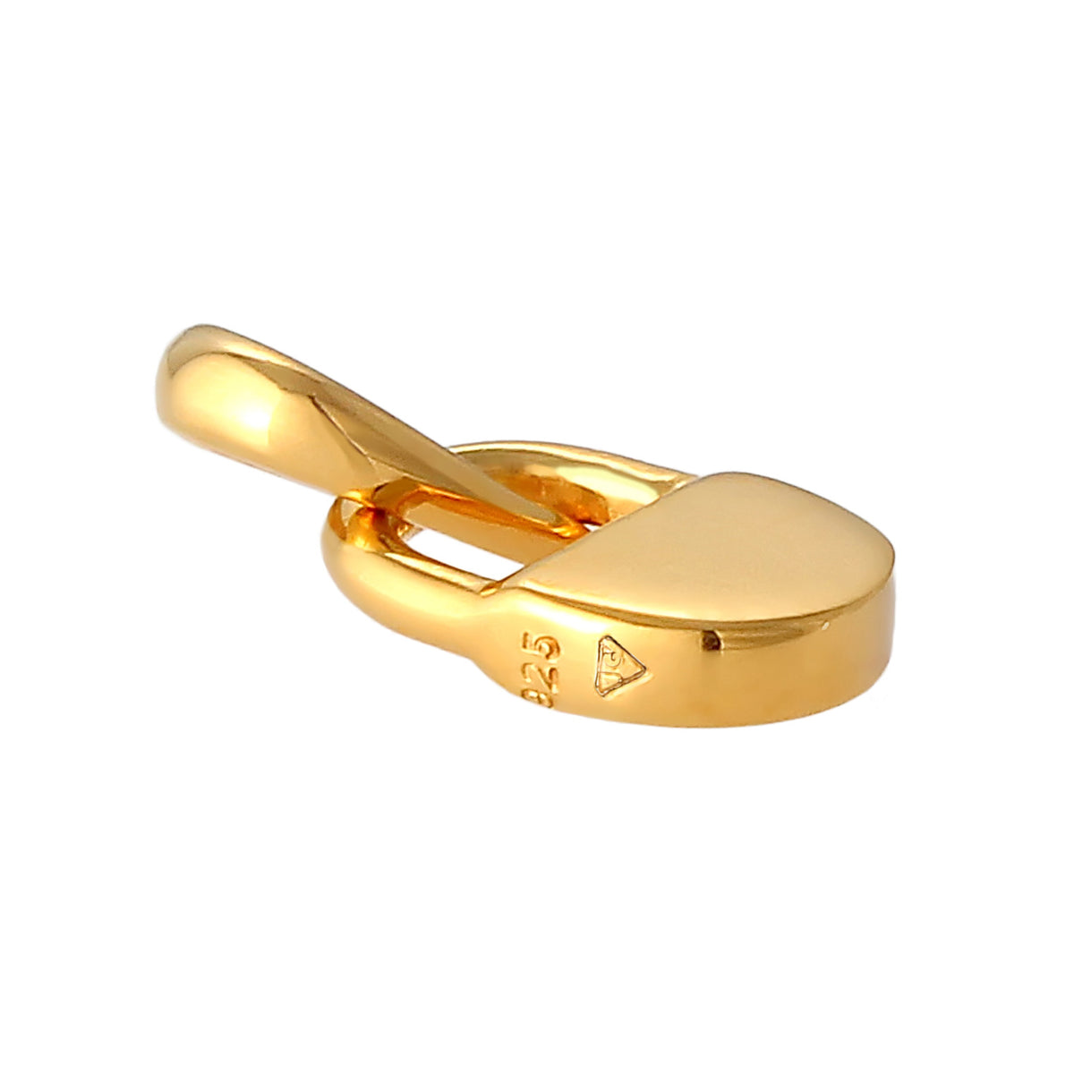 Gold - Elli | Anhänger Schloss | 925 Sterling Silber vergoldet