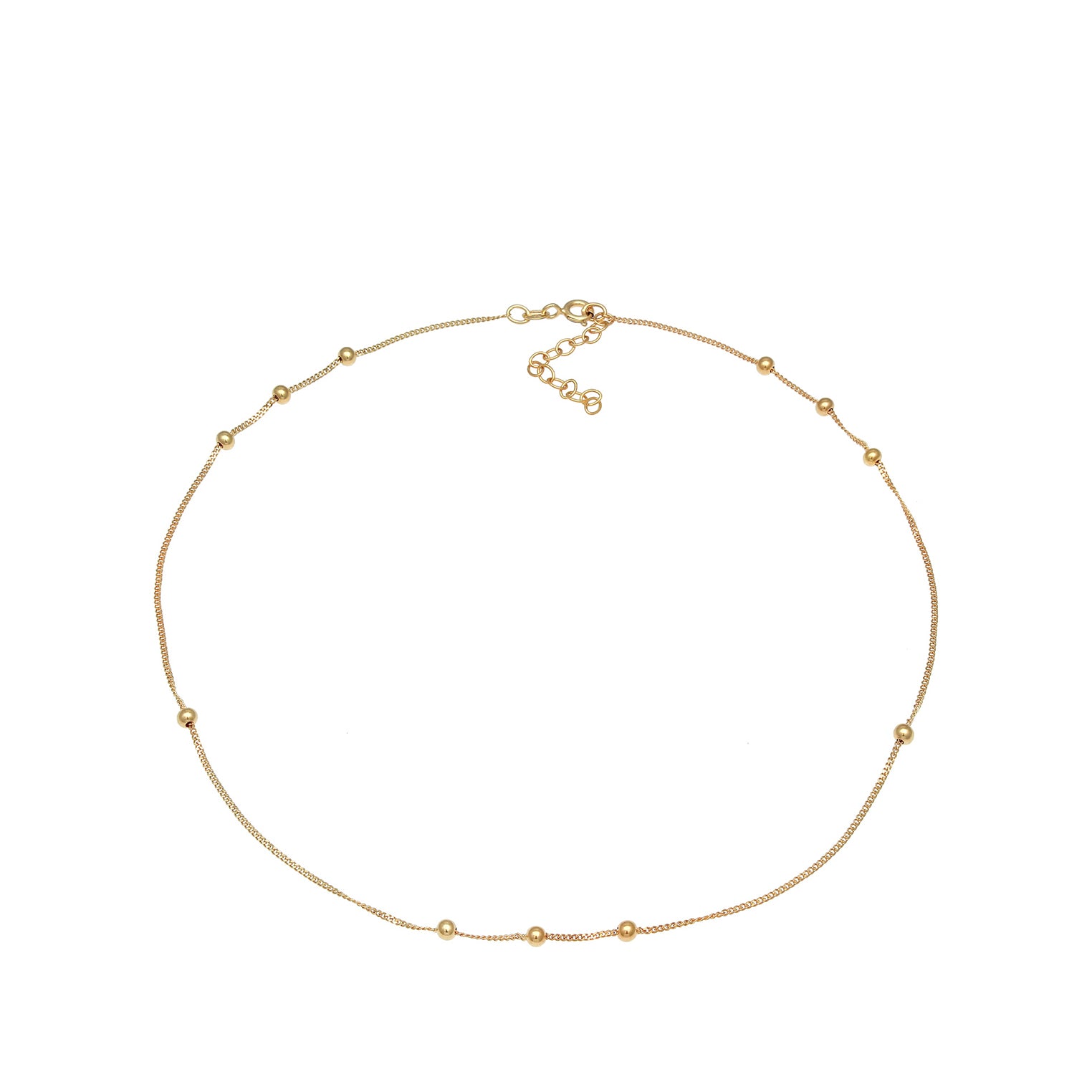 Gold - Elli | Choker Kugeln | 925er Sterling Silber vergoldet