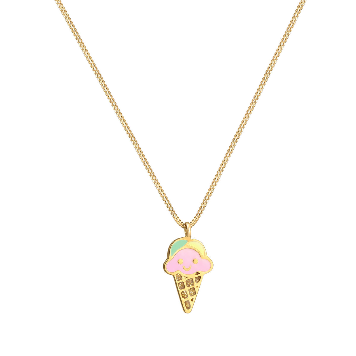 Gold - Elli | Halskette | 925 Sterling Silber vergoldet