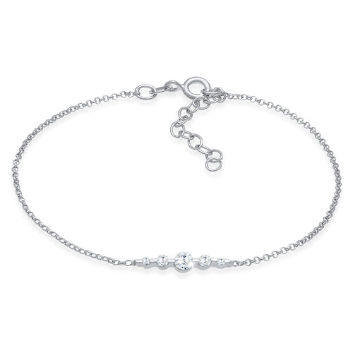Silber - Elli | Armband | Zirkonia ( Weiß ) | 925er Sterling Silber