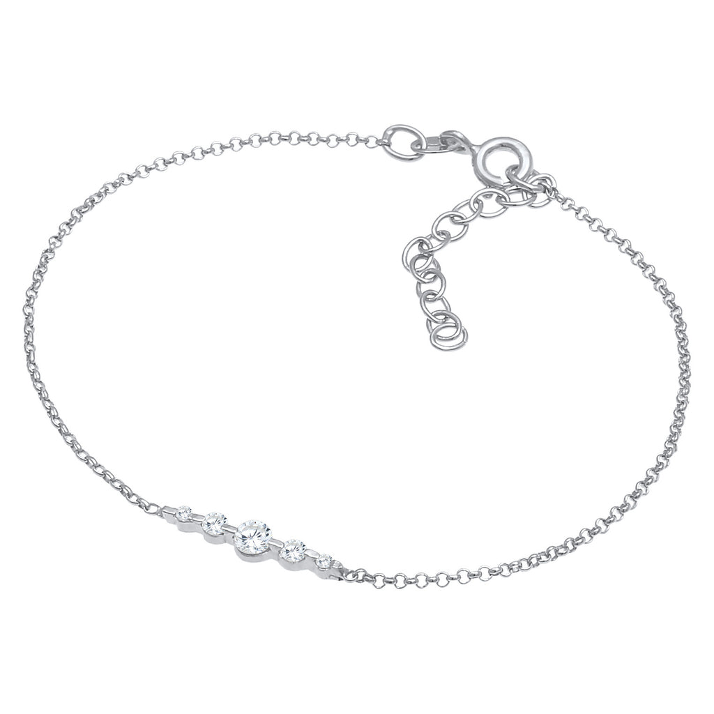 Silber - Elli | Armband | Zirkonia ( Weiß ) | 925er Sterling Silber