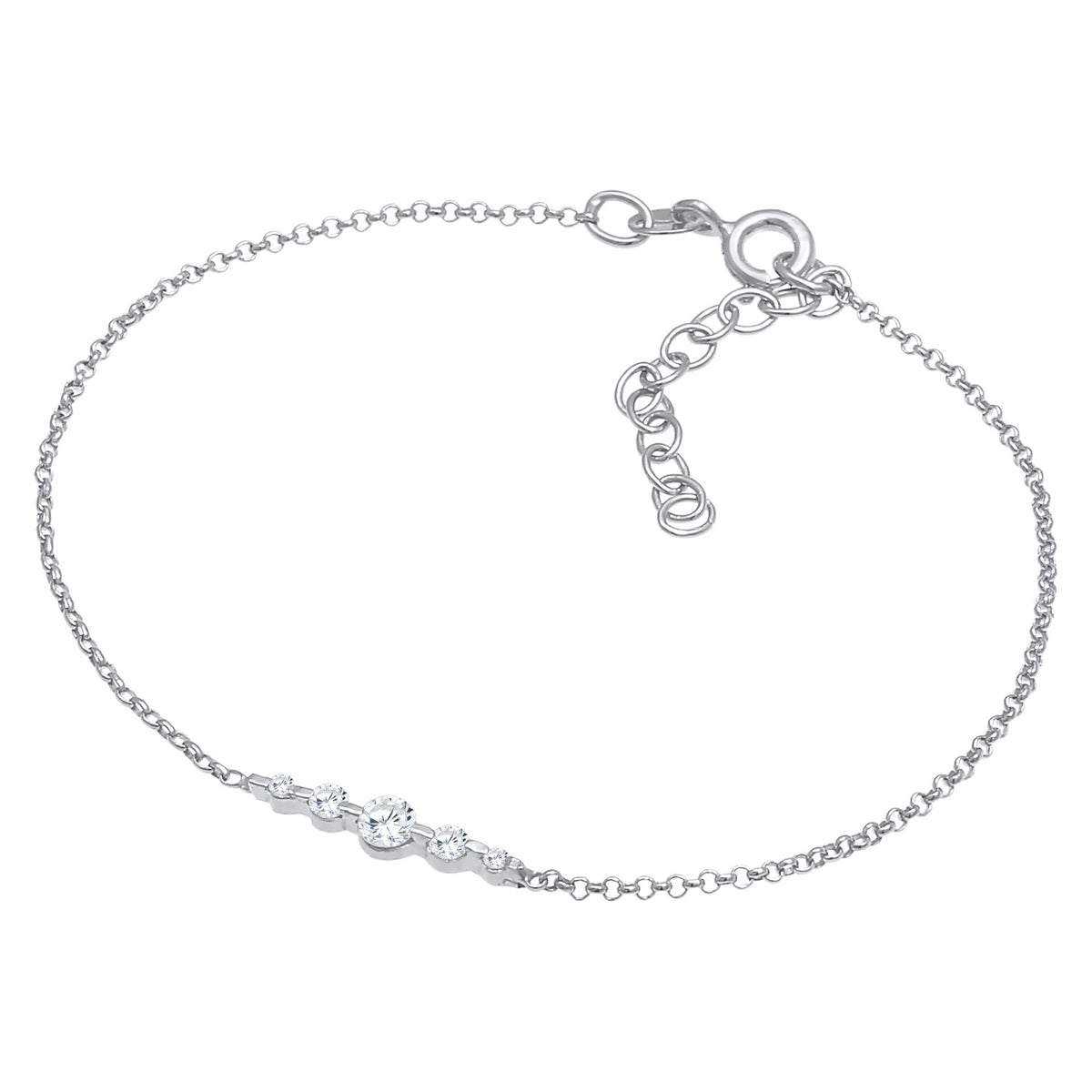 Silber - Elli | Armband | Zirkonia ( Weiß ) | 925er Sterling Silber