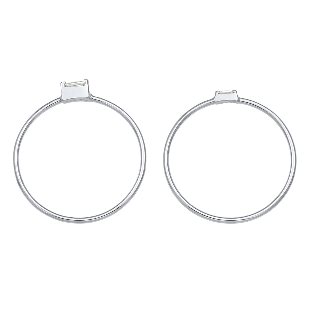 Silber - Elli | Ringset | Zirkonia ( Weiß ) | 925er Sterling Silber