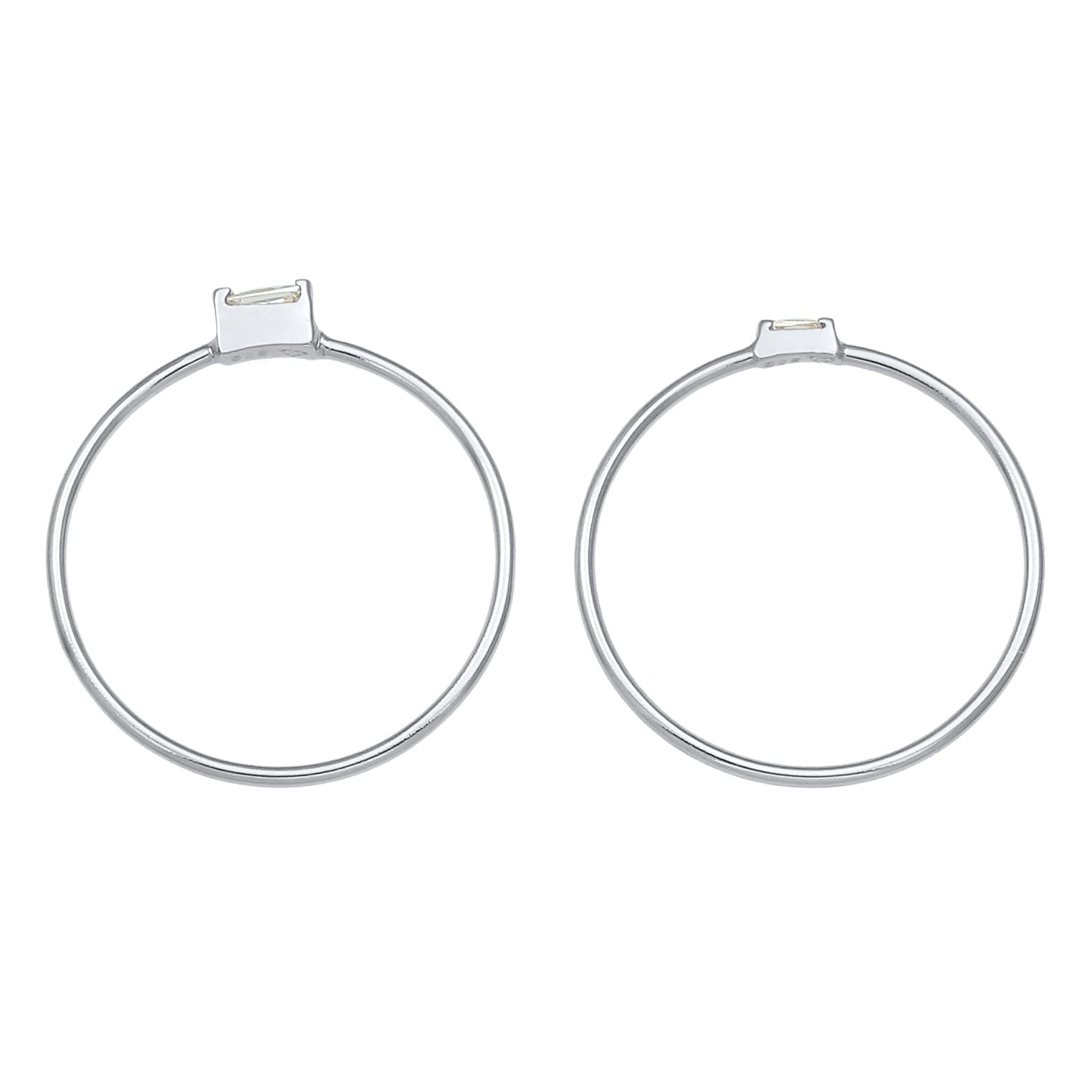 Silber - Elli | Ringset | Zirkonia ( Weiß ) | 925er Sterling Silber