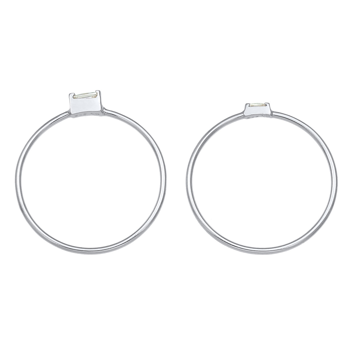 Silber - Elli | Ringset | Zirkonia ( Weiß ) | 925er Sterling Silber