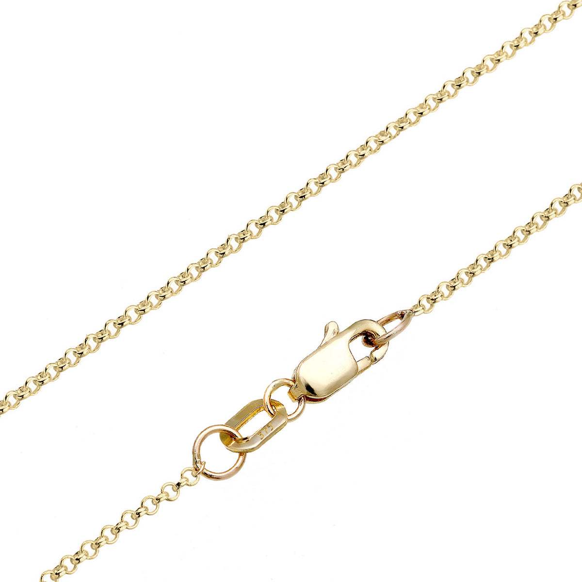 Gold - Elli DIAMONDS | Halskette Geo | Diamant (Weiß, 0,015 ct) | 375 Gelbgold