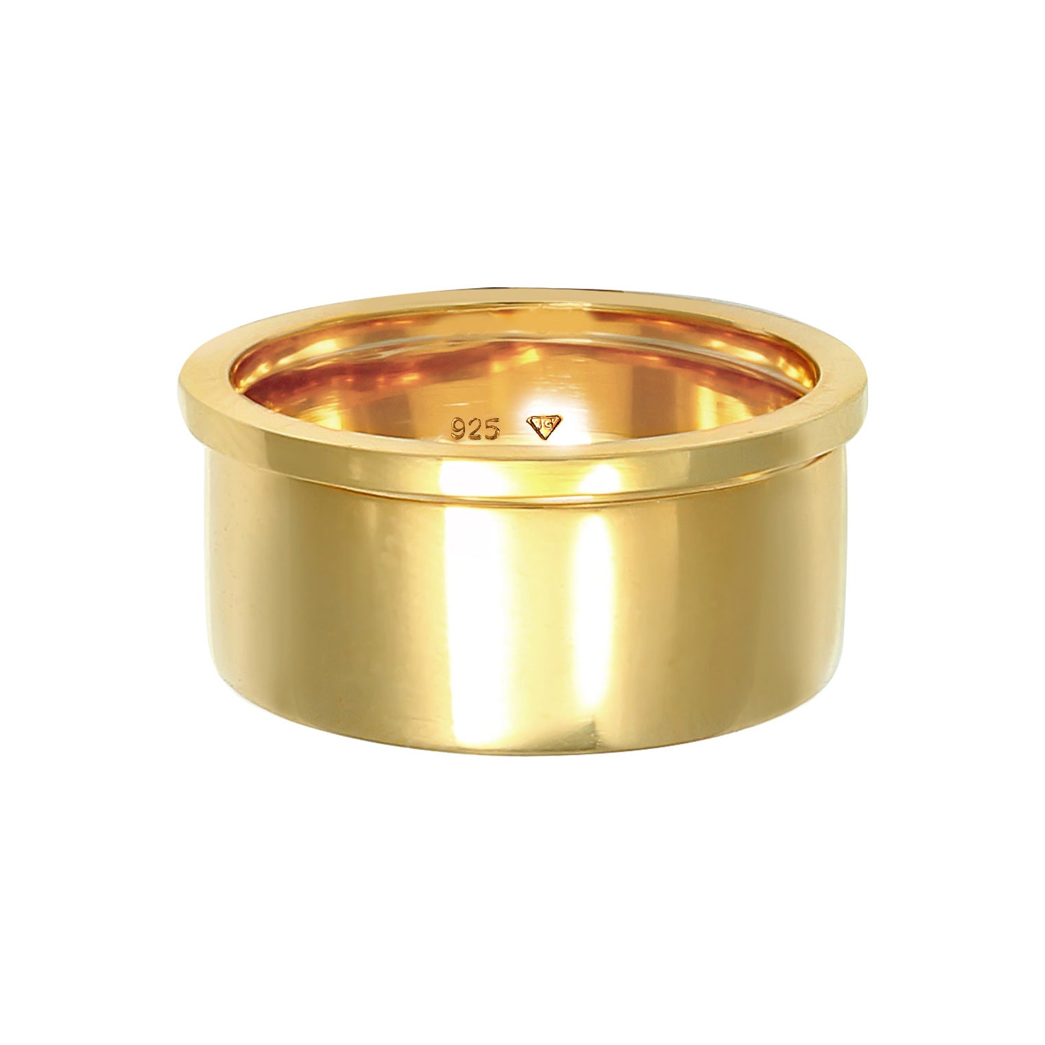 Gold - Elli | Bandring | 925 Sterling Silber vergoldet