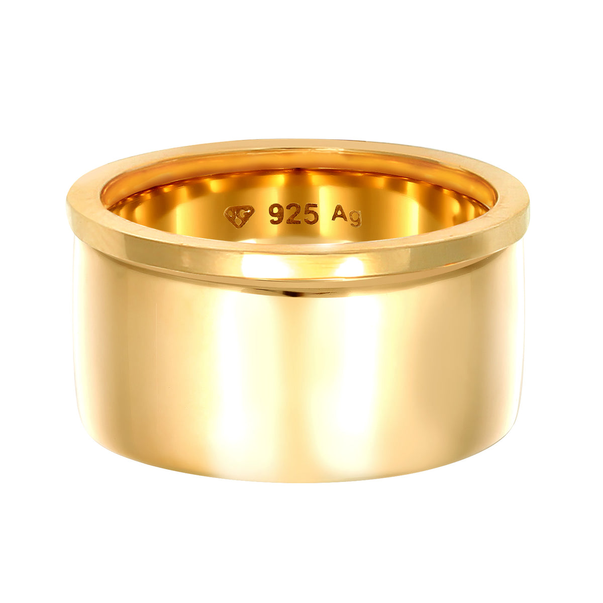 Gold - Elli | Bandring | 925 Sterling Silber vergoldet