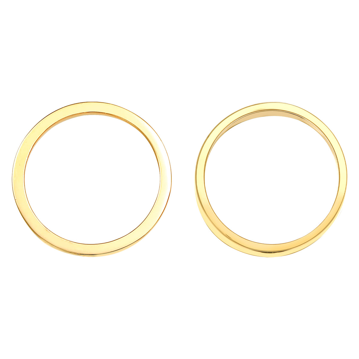 Gold - Elli | Bandring | 925 Sterling Silber vergoldet