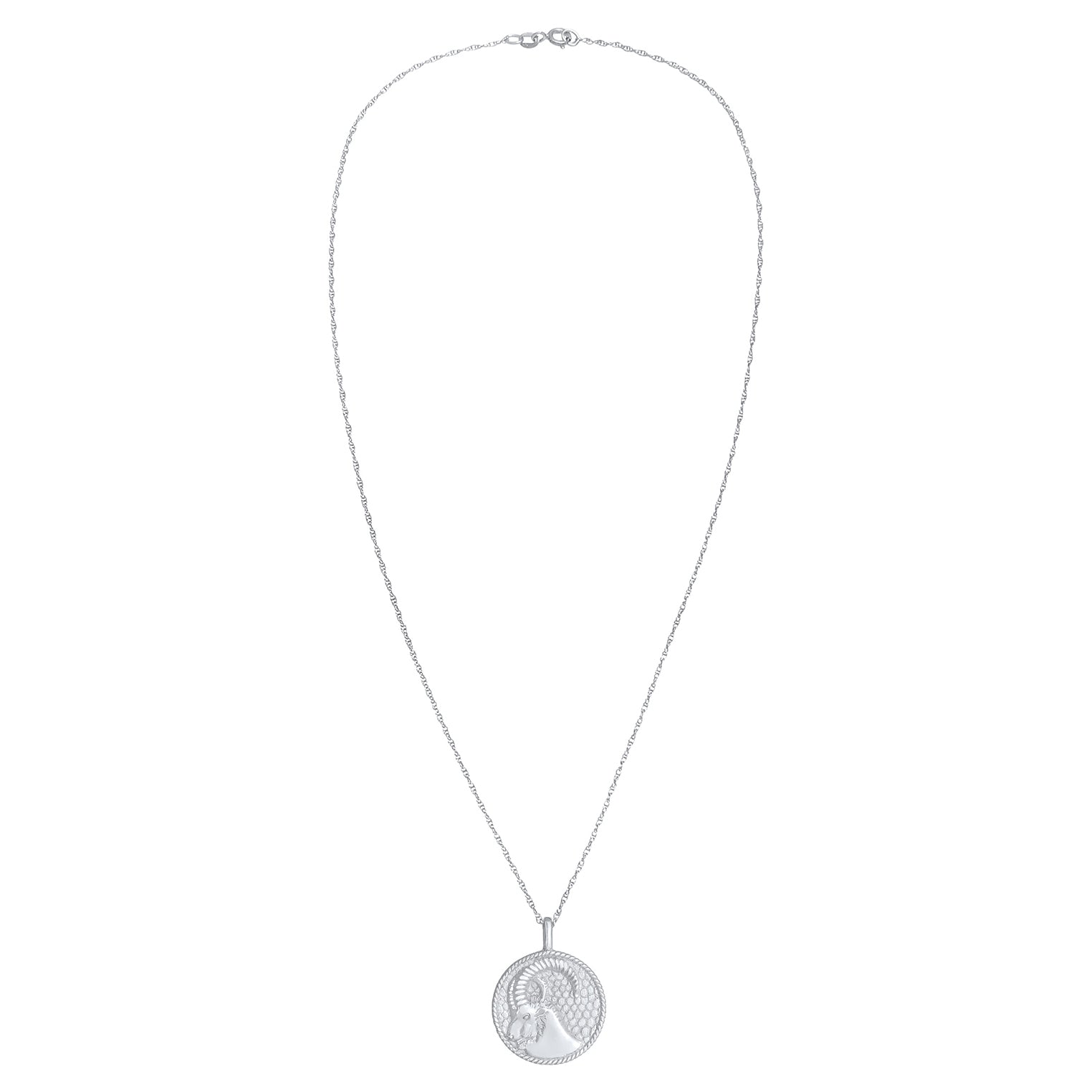 Silber - Elli | Halskette Sternzeichen Steinbock | 925 Sterling Silber