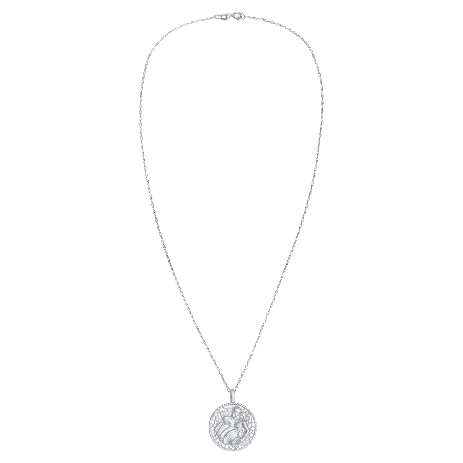 Silber - Elli | Halskette Sternzeichen Wassermann | 925er Sterling Silber