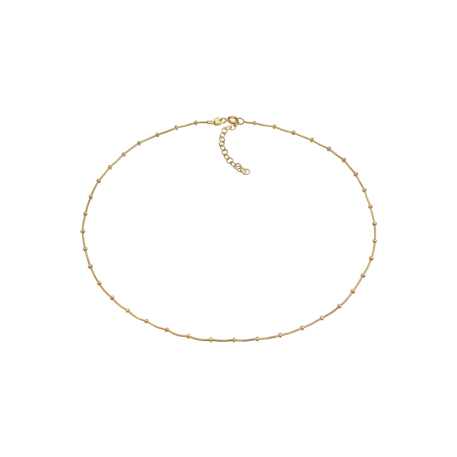 Gold - Elli | Kugel-Choker  | 925er Sterling Silber vergoldet