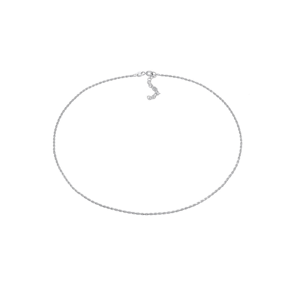 Silber - Elli | Kordel-Choker Fein | 925er Sterling Silber