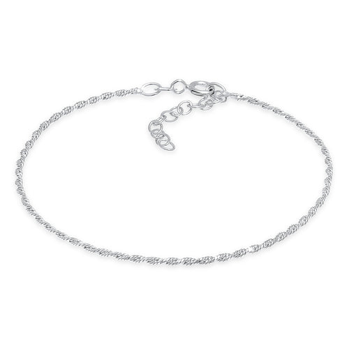 Silber - Elli | Kordel-Armband | 925er Sterling Silber