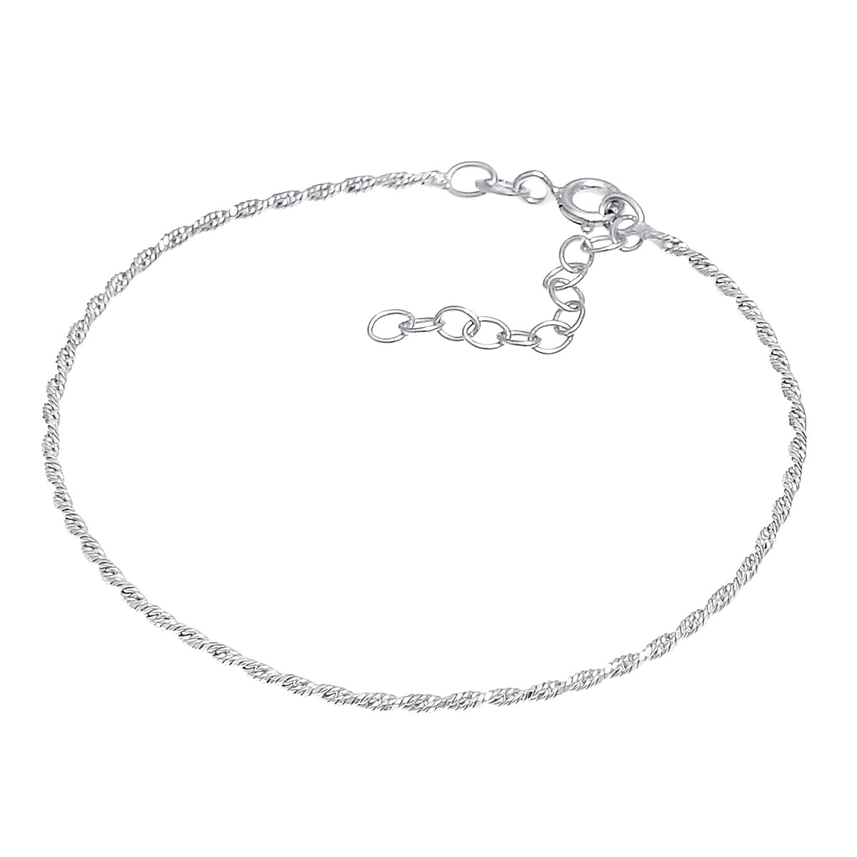 Silber - Elli | Kordel-Armband | 925er Sterling Silber