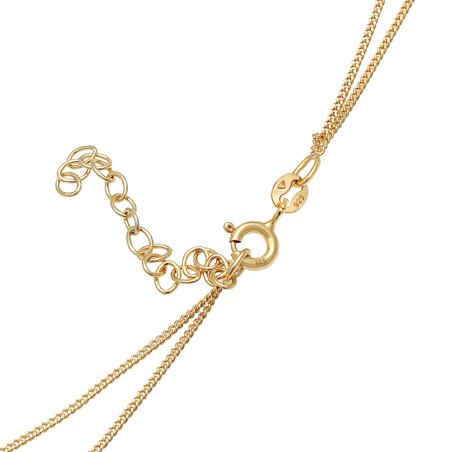 Gold - Elli | Layer-Halskette Kugeln | 925 Sterling Silber vergoldet