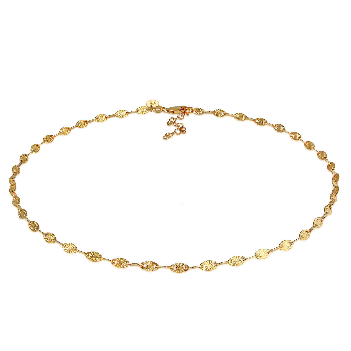 Gold - Elli PREMIUM | Vintage-Choker | 925 Sterling Silber vergoldet