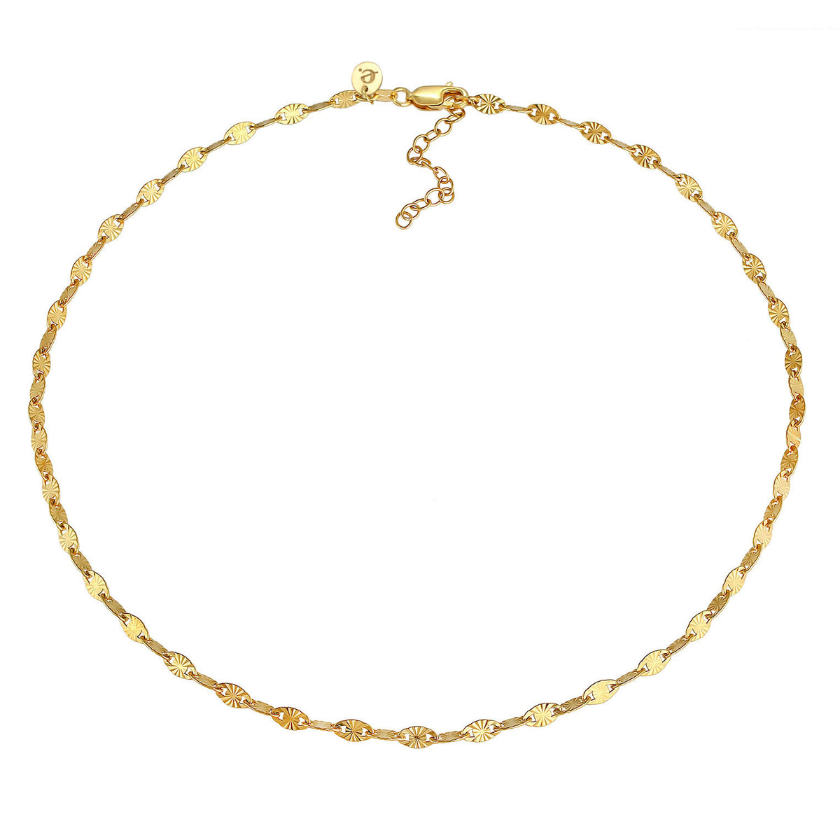 Gold - Elli PREMIUM | Vintage-Choker | 925 Sterling Silber vergoldet