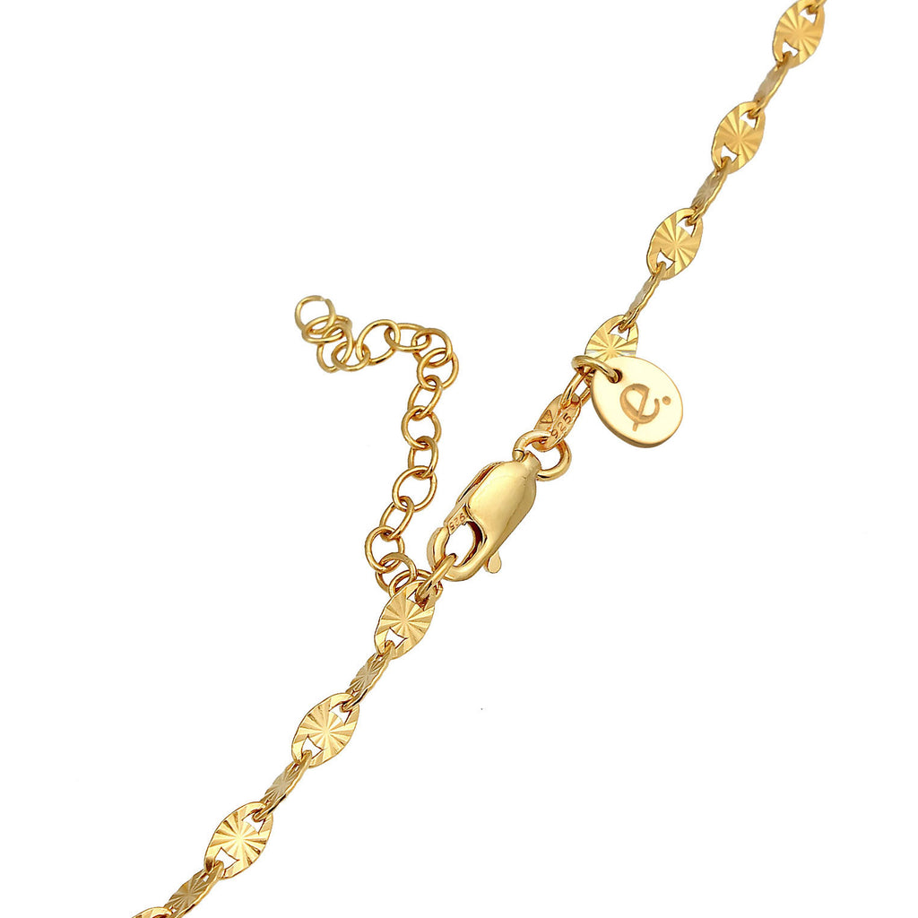 Gold - Elli PREMIUM | Vintage-Choker | 925 Sterling Silber vergoldet