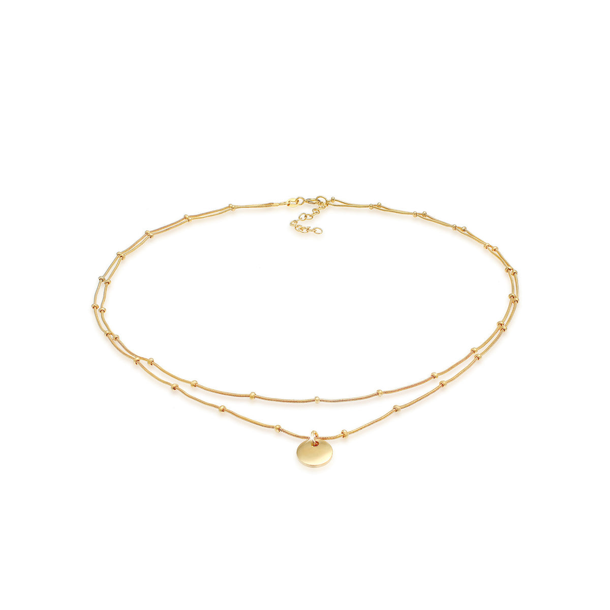 Gold - Elli | Kugel-Choker Geo | 925 Sterling Silber vergoldet