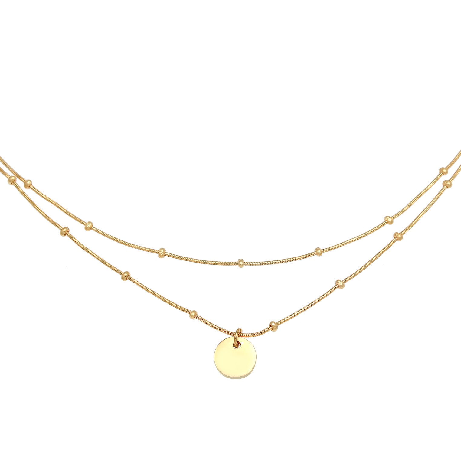 Gold - Elli | Kugel-Choker Geo | 925 Sterling Silber vergoldet