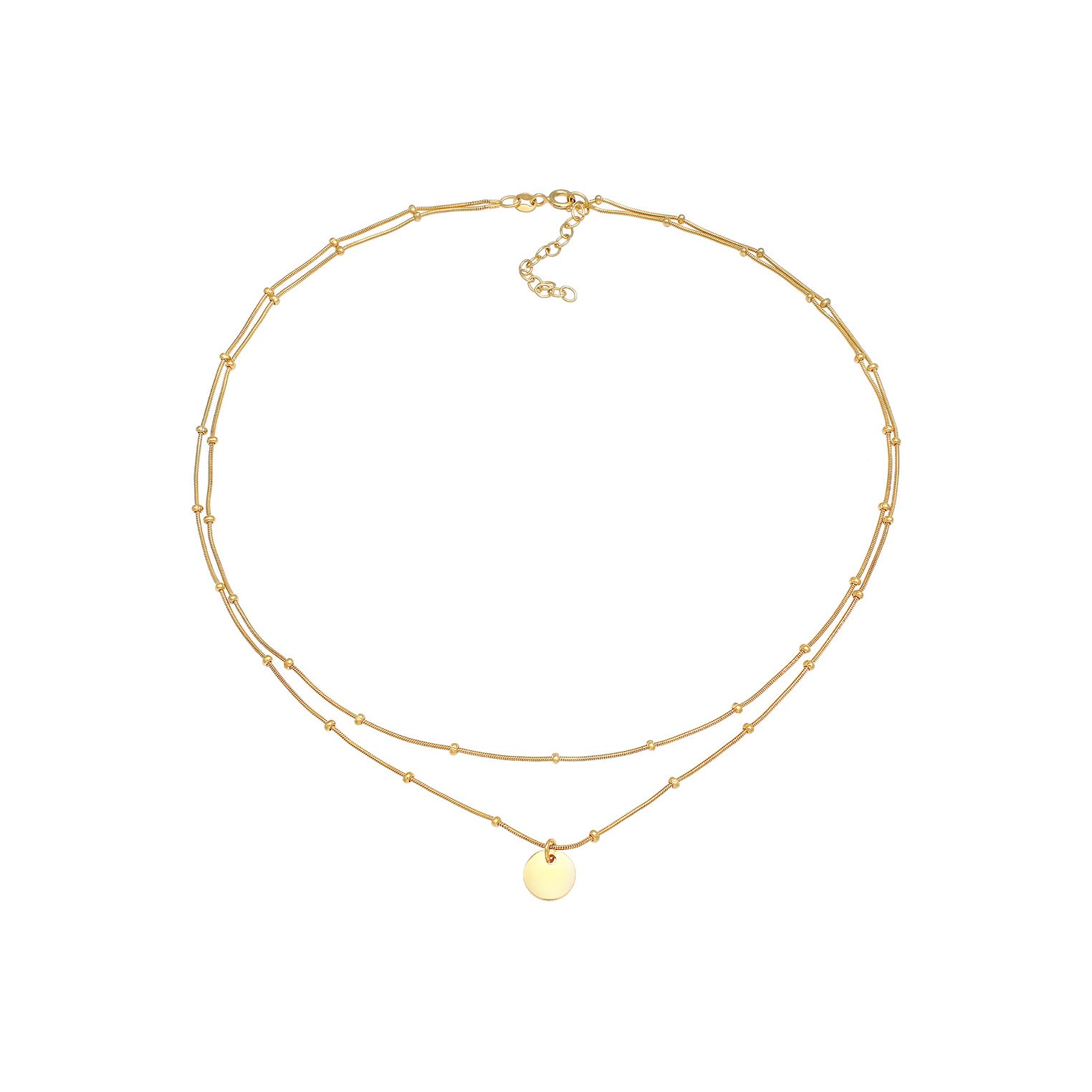 Gold - Elli | Kugel-Choker Geo | 925 Sterling Silber vergoldet