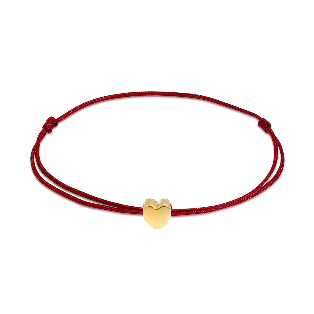 Gold - Elli | Armband Herz | 925 Sterling Silber vergoldet