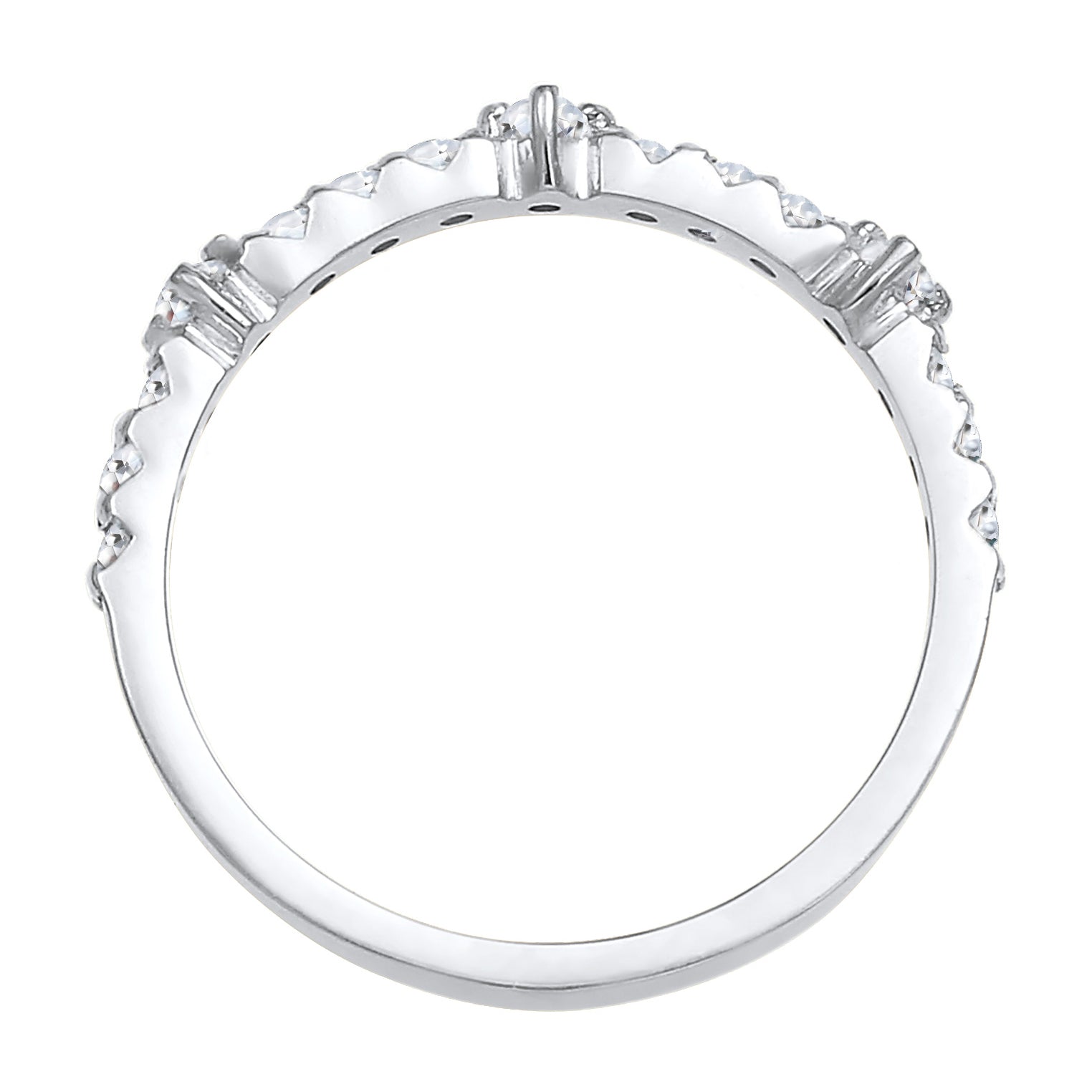 Silber - Elli PREMIUM | Ring | Topas ( Weiß ) | 925er Sterling Silber