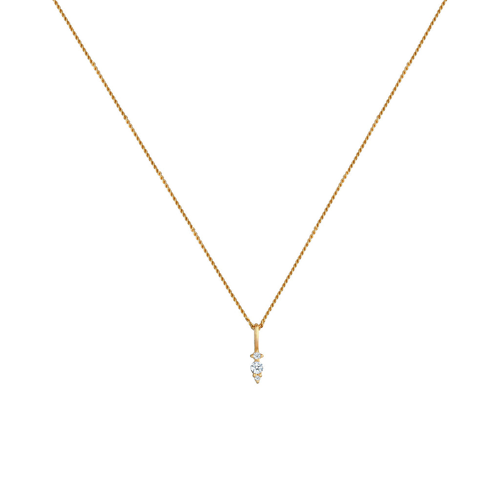 Gold - Elli DIAMONDS | Halskette | Diamant (Weiß, 0,05 ct) | 585 Gelbgold