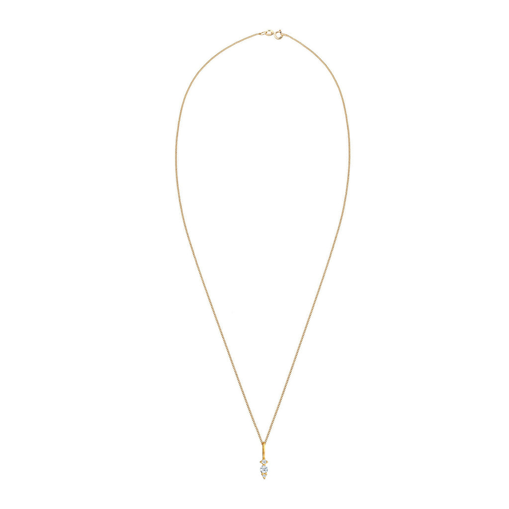 Gold - Elli DIAMONDS | Halskette | Diamant (Weiß, 0,05 ct) | 585 Gelbgold
