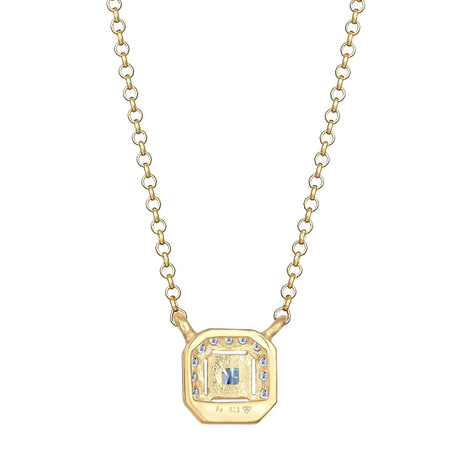 Gold - Elli DIAMONDS | Halskette | Diamant ( Weiß, 0,16 ct ) | 925 Sterling Silber vergoldet