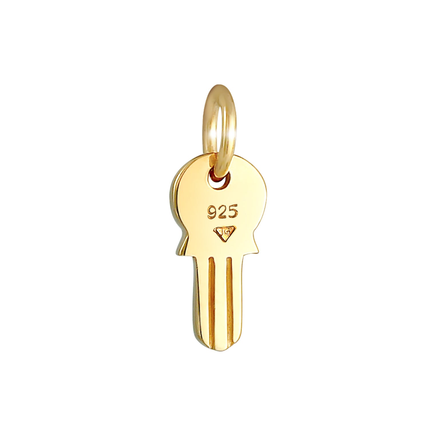 Gold - Elli | Anhänger Schlüssel | 925 Sterling Silber vergoldet